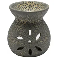 Vas ceramic aromatizor floare gri 1b - AROMA LAND