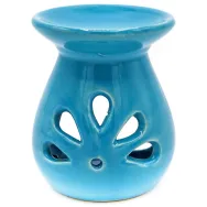 Vas ceramic aromatizor 5petale albastru 1b - AROMA LAND