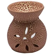 Vas ceramic aromatizor floare maro 1b - AROMA LAND