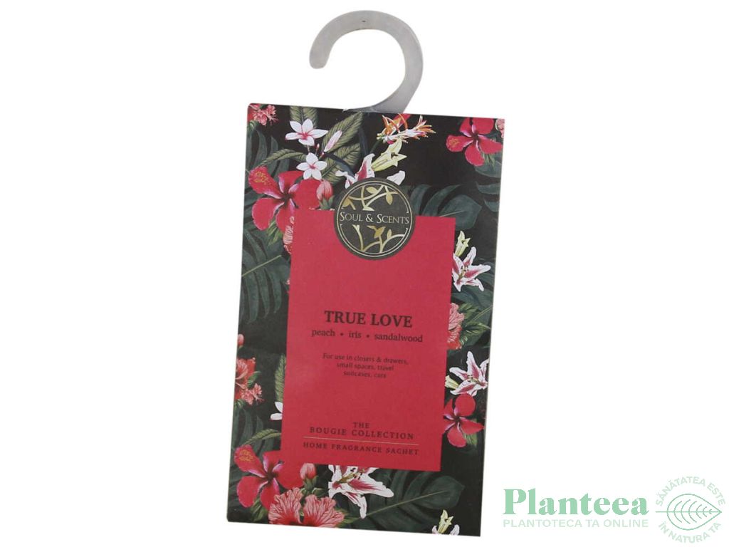 Saculet parfumat pt garderoba True Love 20g - SOUL & SCENTS