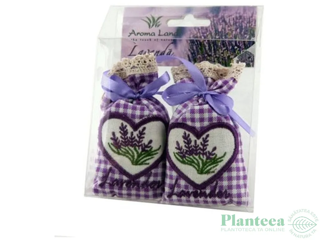 Set 2 saculeti brodati lavanda uscata 2b - AROMA LAND