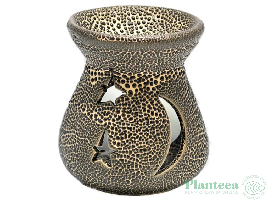 Vas ceramic aromatizor mic negru 1b - AROMA LAND