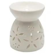 Vas ceramic aromatizor frunza stea crem 1b - AROMA LAND