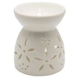 Vas ceramic aromatizor frunza stea crem 1b - AROMA LAND