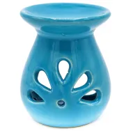 Vas ceramic aromatizor 5petale albastru 1b - AROMA LAND