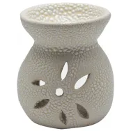 Vas ceramic aromatizor floare alb 1b - AROMA LAND