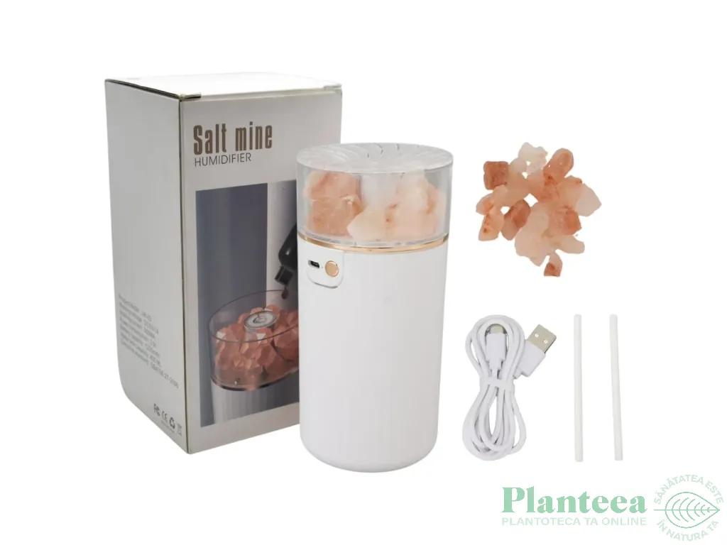 Umidificator ultrasonic sare mina 400ml - AROMA LAND