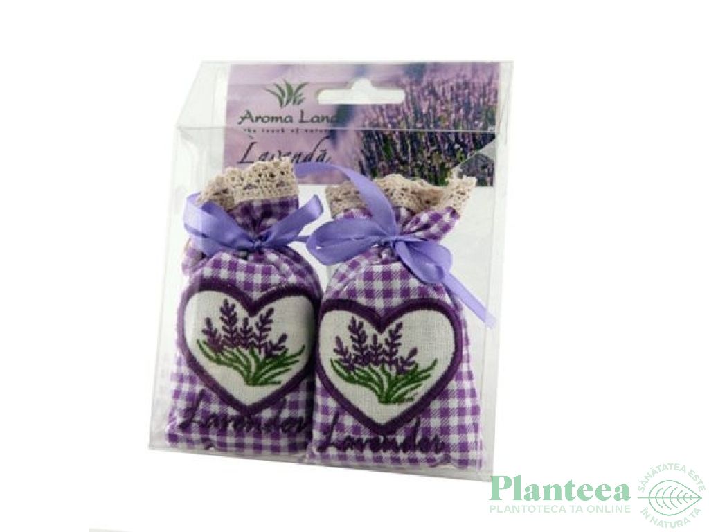 Set 2 saculeti brodati lavanda uscata 2b - AROMA LAND