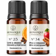 Kit 2 uleiuri aromo Miresme Sarbatoare [Cuisoare&Portocale+Mar&Scortisoara] 10ml - AROMATIQUE