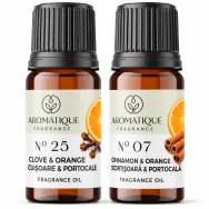 Kit 2 uleiuri aromo Mirosuri Sarbatoare [Cuisoare&Portocale+Scortisoara&Portocale] 10ml - AROMATIQUE