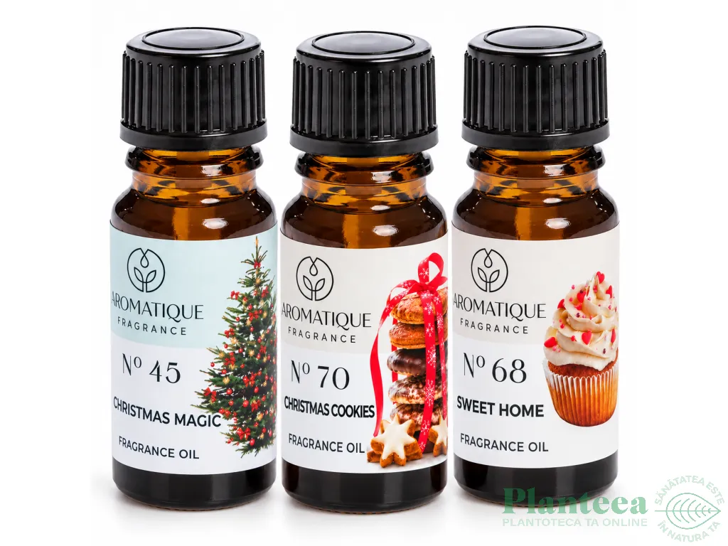 Kit 3 uleiuri aromo Christmas Home [Magic+Cookie+Sweet home] 10ml - AROMATIQUE
