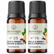 Kit 2 uleiuri aromo Note Sarbatoare [Cuisoare&Portocale+Vanilie&Portocale] 10ml - AROMATIQUE
