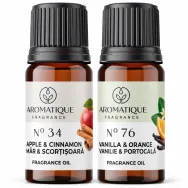 Kit 2 uleiuri aromo Arome Sarbatoare [Mar&Scortisoara+Vanilie&Portocale] 10ml - AROMATIQUE