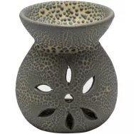 Vas ceramic aromatizor floare gri 1b - AROMA LAND