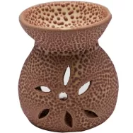 Vas ceramic aromatizor floare maro 1b - AROMA LAND