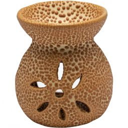 Vas ceramic aromatizor floare portocaliu 1b - AROMA LAND