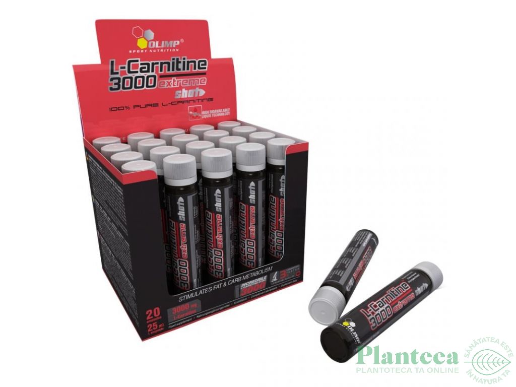 Shot L carnitina 3000 Extreme portocale 20x25ml - OLIMP