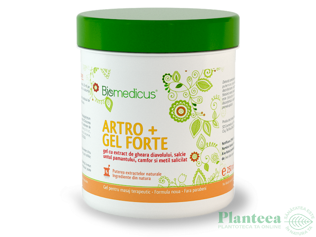 Gel Artro+ Forte efect racoritor 250ml - BIOMEDICUS