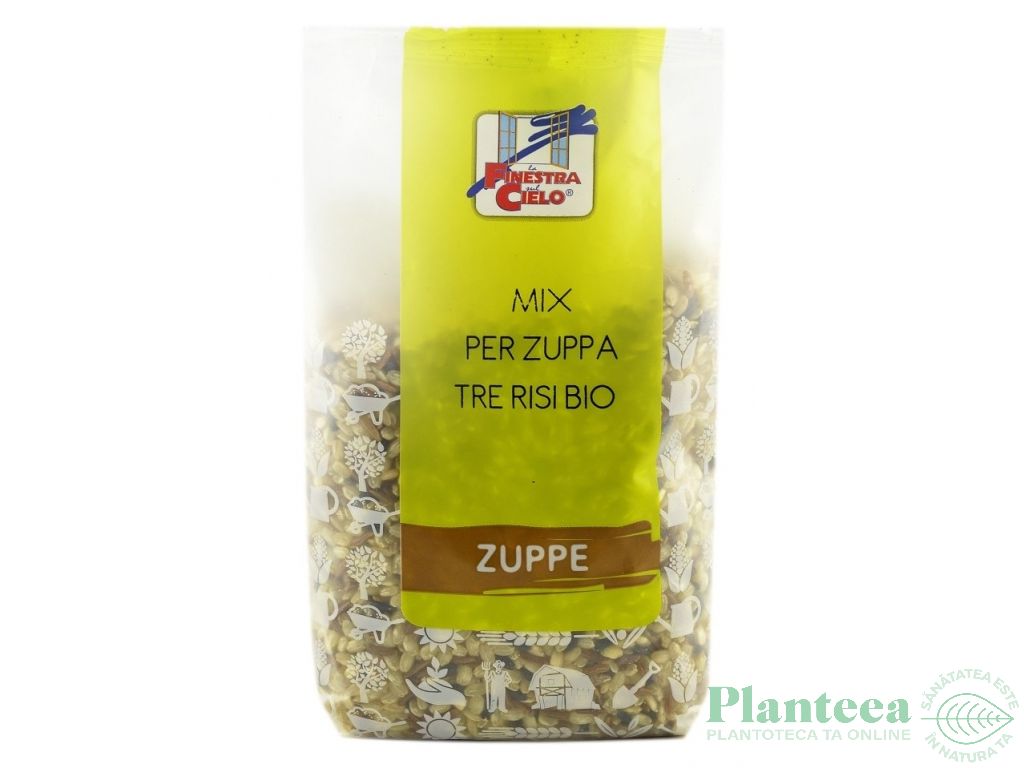 Orez amestec [bob rotund integral/rosu/negru] pt supa eco 400g - LA FINESTRA SUL CIELO