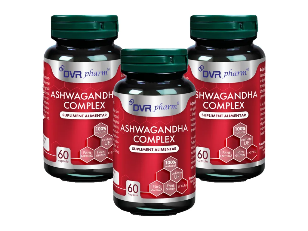Set Ashwagandha Complex 3x60cps - DVR PHARM