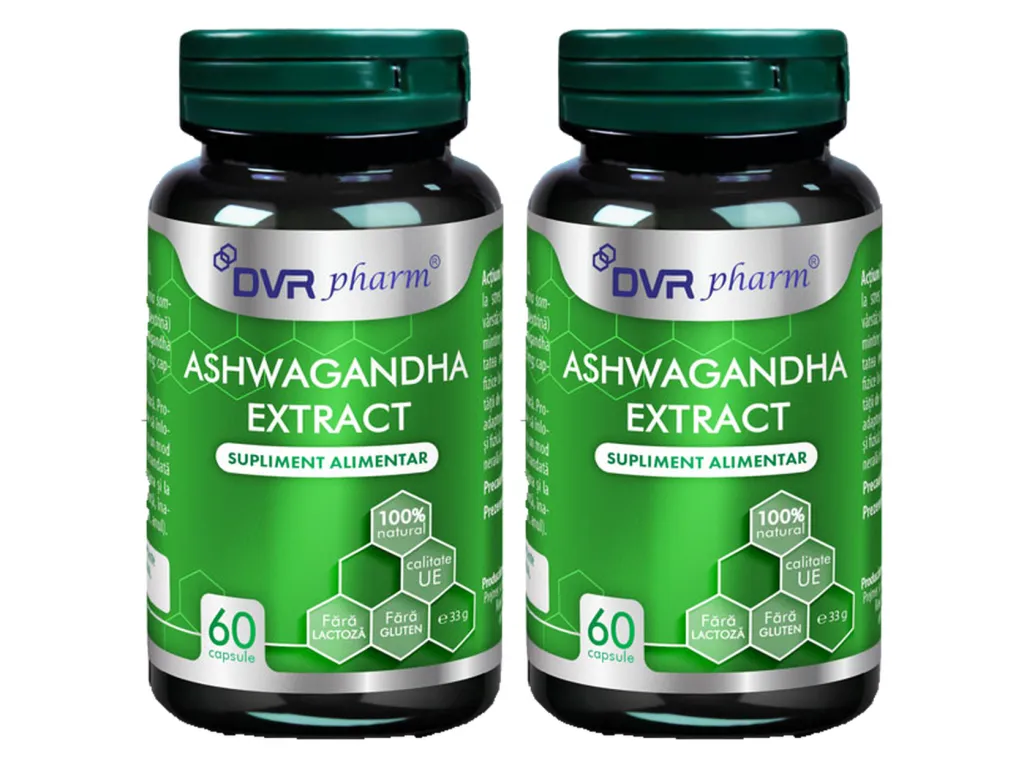 Set Ashwagandha extract 2x60cps - DVR PHARM