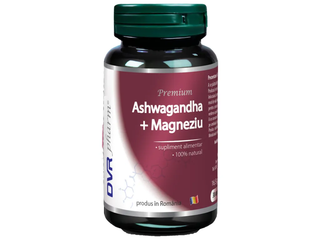 Ashwagandha Magneziu 1x30cps - DVR PHARM