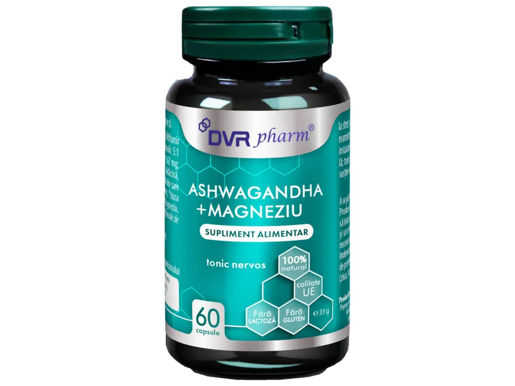 Ashwagandha Magneziu 1x60cps - DVR PHARM