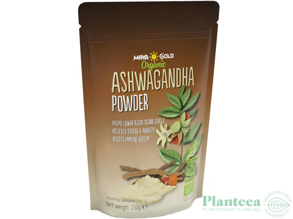 Pulbere ashwagandha eco 250g - MAYA GOLD