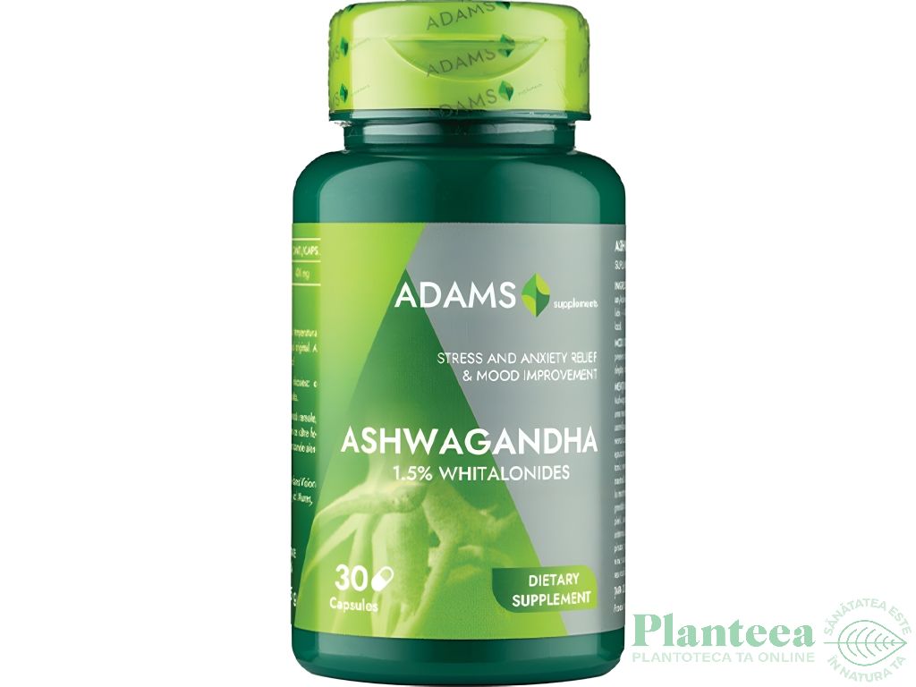 Ashwaghanda 400mg 30cps - ADAMS SUPPLEMENTS