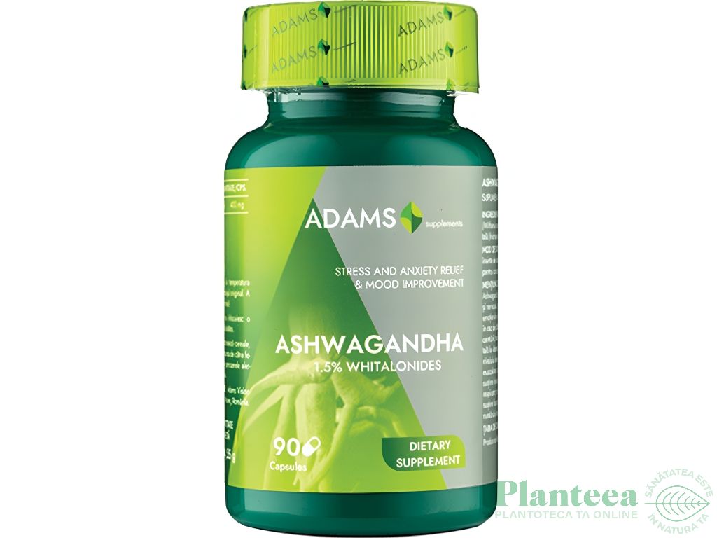 Ashwaghanda 400mg 90cps - ADAMS SUPPLEMENTS