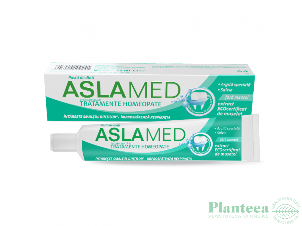 Pasta dinti tratamente homeopate 75ml - ASLAMED