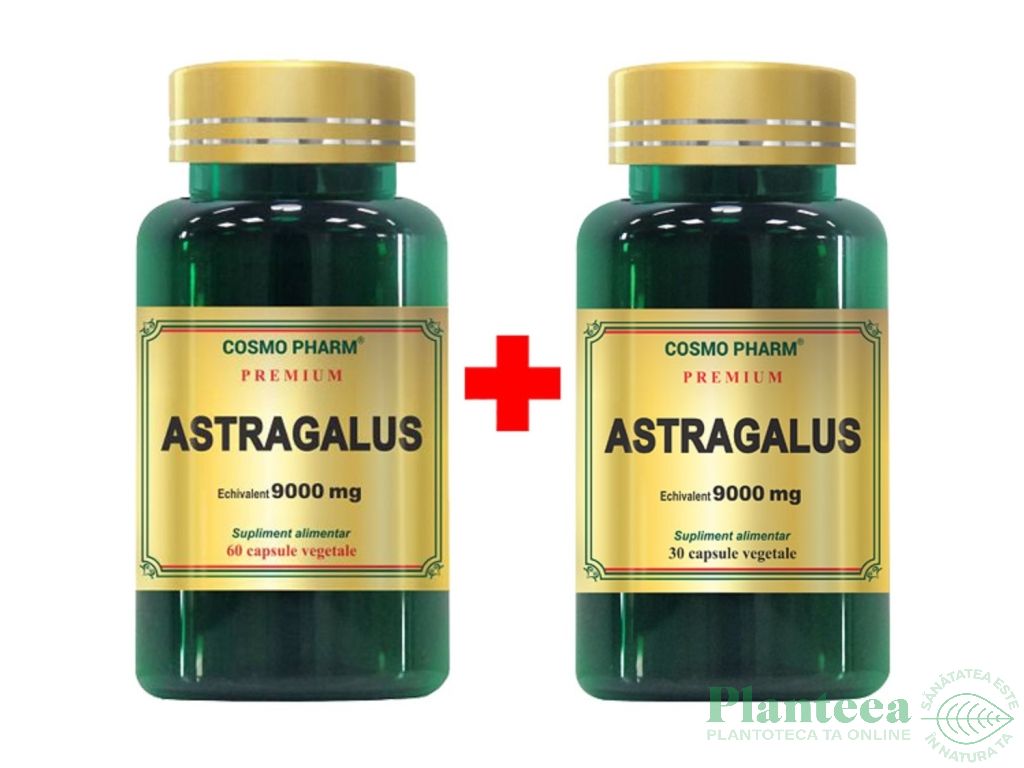 Pachet Astragalus extract 100mg 60+30cps - COSMO PHARM