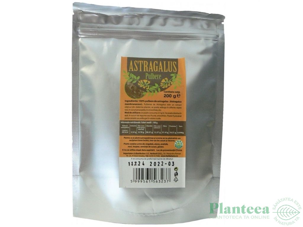 Pulbere astragalus 200g - HERBAL SANA