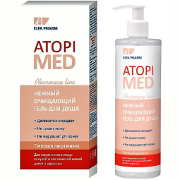 Gel dus delicat purificator piele atopica AtopiMed 400ml - ELFA PHARM