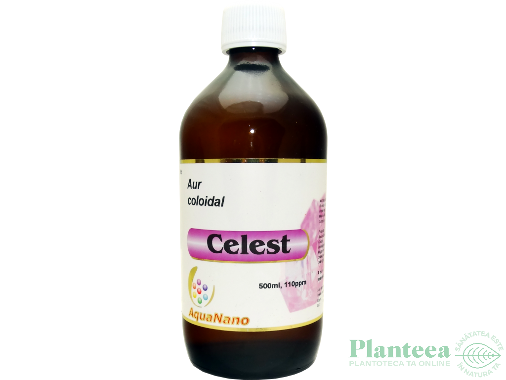 Aur coloidal 110ppm Celest 480ml - AQUA NANO