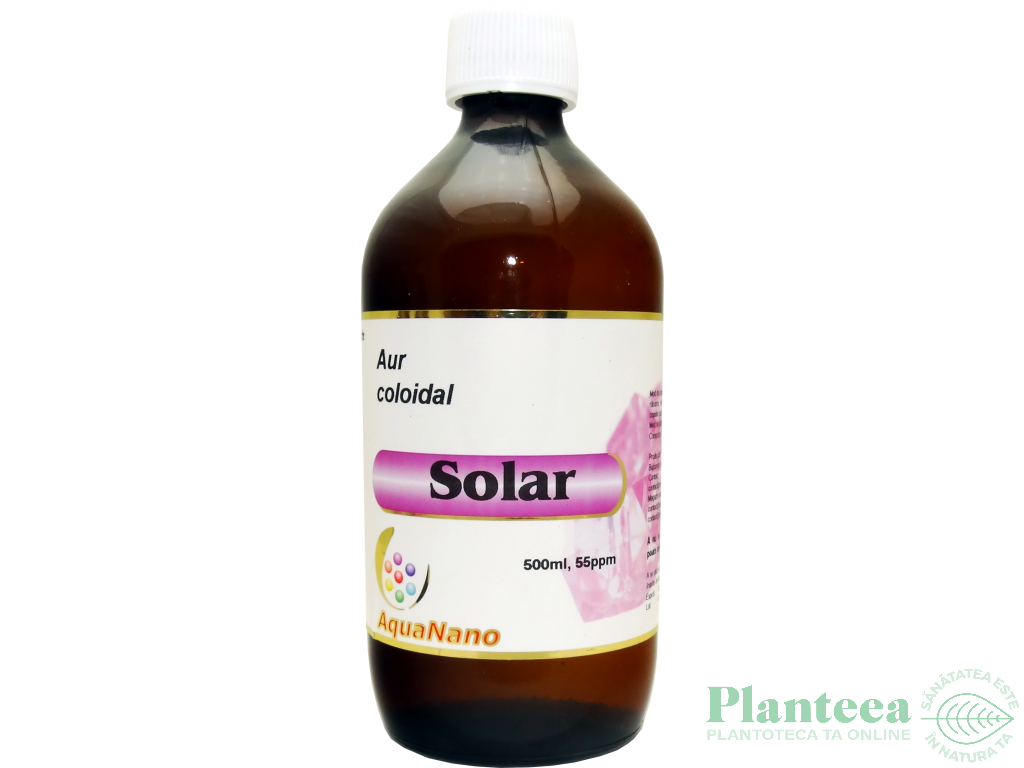 Aur coloidal 55ppm Solar 500ml - AQUA NANO