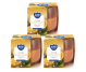 Set 3x Lumanari parfumate pahar 24h portocala 130g - AURA