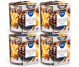 Set 4x Lumanari parfumate pahar imprimat 22h ciocolata orange 100g - AURA