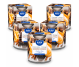 Set 5x Lumanari parfumate pahar imprimat 22h ciocolata orange 100g - AURA