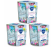Set 3x Lumanari parfumate pahar imprimat 22h Let's celebrate 100g - AURA