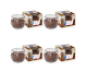 Set 4x Lumanari parfumate pahar 18h Winter cookies 80g - AURA
