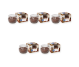 Set 5x Lumanari parfumate pahar 18h Winter cookies 80g - AURA