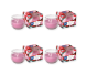 Set 4x Lumanari parfumate pahar 18h prajituri vanilie 80g - AURA