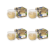 Set 4x Lumanari parfumate pahar 18h Vanilla Dream 80g - AURA