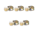 Set 5x Lumanari parfumate pahar 18h Vanilla Dream 80g - AURA