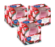 Set 3x Lumanari parfumate pahar 18h prajituri vanilie 80g - AURA