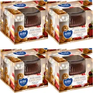 Set 4x Lumanari parfumate pahar 18h Winter cookies 80g - AURA