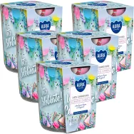 Set 5x Lumanari parfumate pahar imprimat 22h Let's celebrate 100g - AURA
