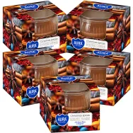 Set 5x Lumanari parfumate pahar 18h Christmas spices 80g - AURA