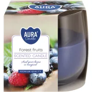 Lumanare parfumata pahar 24h fructe padure 130g - AURA